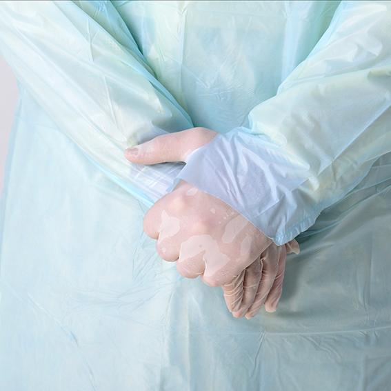 Lange Anti het Virusbesmetting van Koker Beschikbare Beschermende Toga's met Duimgat