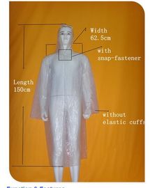 Unisex- Beschikbare Plastic Toga's, Comfortabele Beschikbare Plastic Regenjas