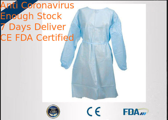 Dust Proof Disposable Isolation Gown For Doctors / Nurses / Lab Workers