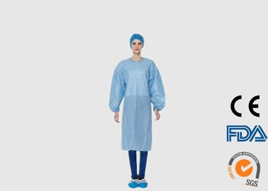 40G de Beschikbare Beschermende Slijtage van SMS, de Blauwe Chirurgische Toga van het Bloedbewijs